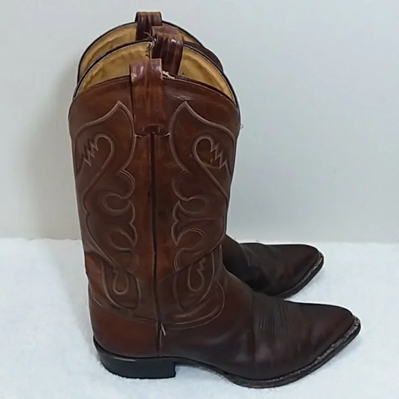 Tony Lama Mens Western Cowboy Boots - Picture 5 of 9